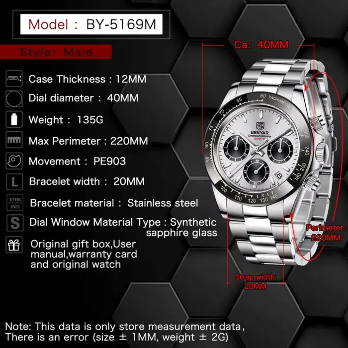 Montre-bracelet de sport à quartz pour homme