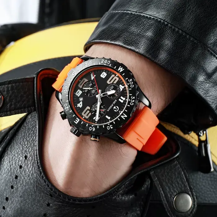 Montre à quartz sportive multifonctionnelle pour homme occasions extérieures et étudiantes
