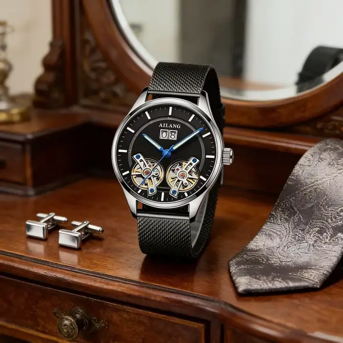 AI LANG Montre mécanique automatique authentique AAA