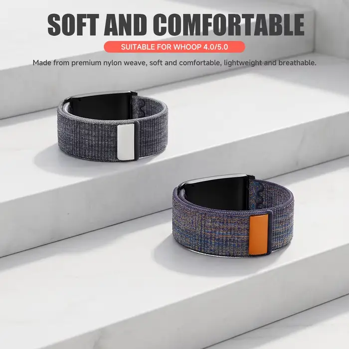 Bracelet en nylon élastique pour Whoop 4.0 5.0 réglable confortable et élégant pour hommes et femmes occasions sportives et quotidiennes