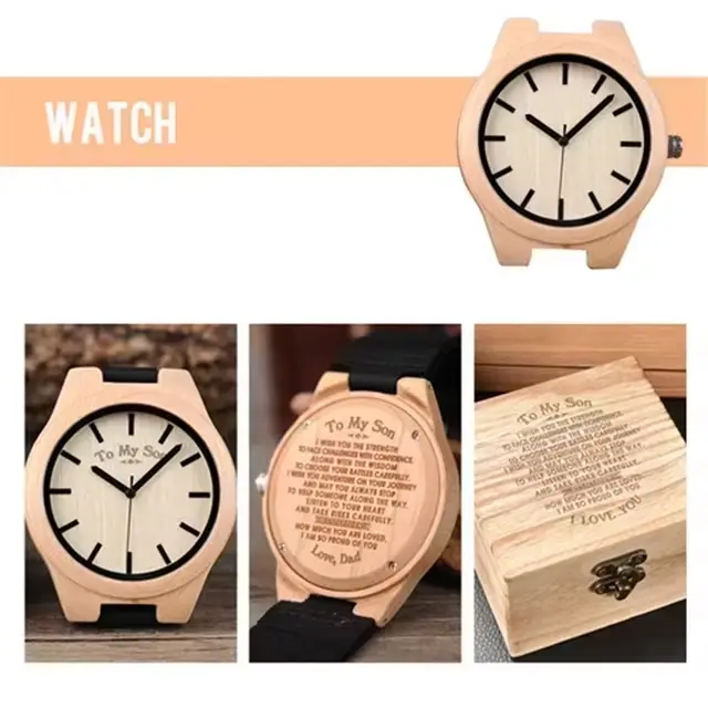 BOBO BIRD bleu marine Couple montres haut de gamme marque amant en bois Quartz montre-bracelet perso