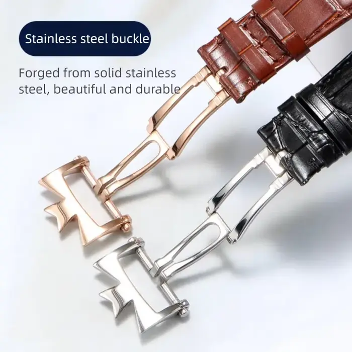 Bracelet en cuir de qualité supérieure adapté à Vacheron Constantin Overseas 4500V 5500V 7900V