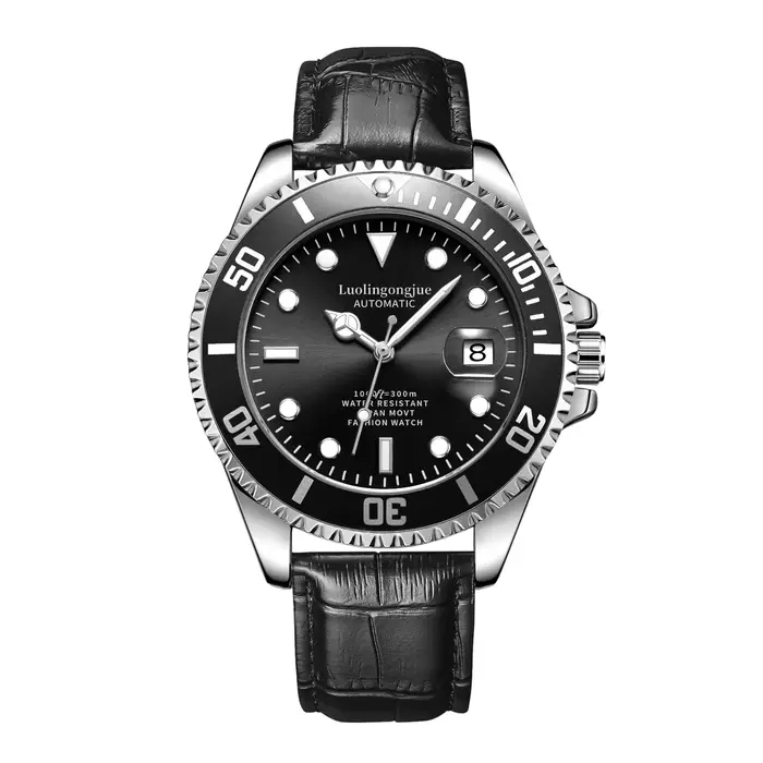 Montre de luxe pour homme avec design squelette de style professionnel, montre mécanique entièrement