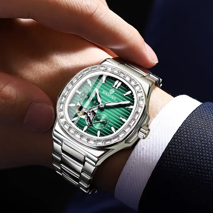 Montre automatique tourbillon BINBOND originale pour homme