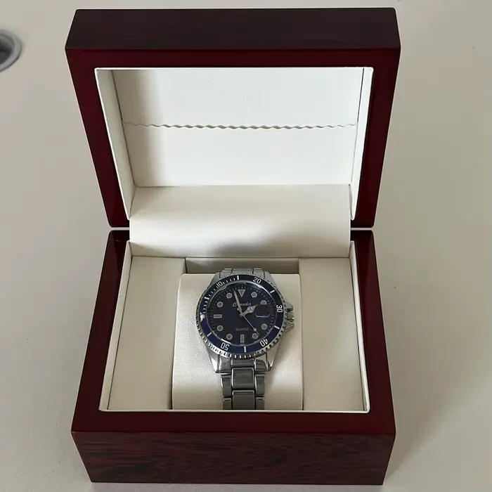 Boîte de rangement pour montres haut de gamme à 1 compartiment