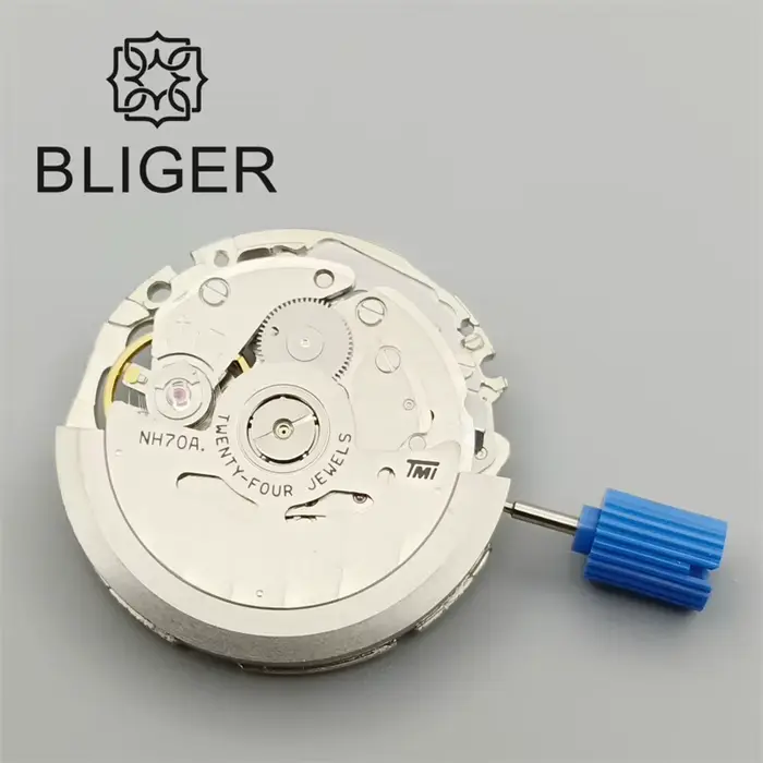 Montre mécanique automatique BLIGER pour homme avec mouvement NH70A ajustement haute précision occasionnels spéciaux
