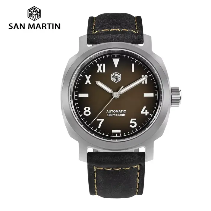 San Martin montre hommes poignet mécanique automatique montres 40mm YN55 Vintage lumineux 10Bar Relogios Masculino