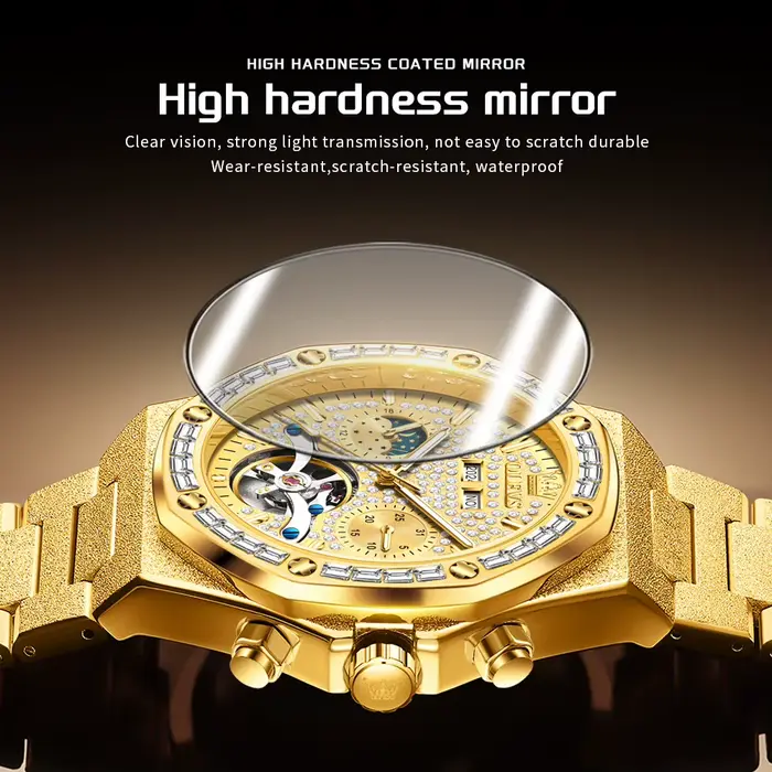 OLEVS 9805 montre pour hommes marque originale Tourbillon