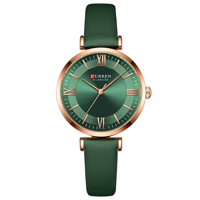 Nouvelles montres CURREN montres-bracelets en cuir à Quartz pour femmes horloge classique à la mode avec boîte