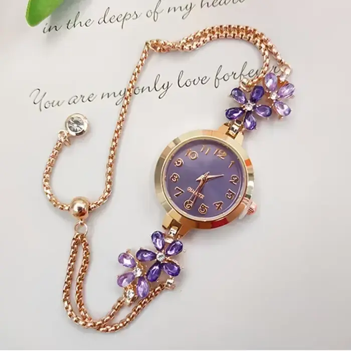 1 pièces femmes montres marque Vintage Strass