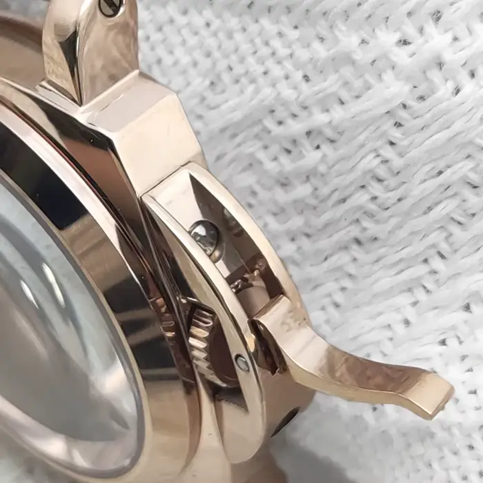 Montre PARNSRPE NH35 Boîtier Doré Acier Inoxydable Cristal Saphir Occasions Spéciales Robuste Élégante Pour Homme Femme