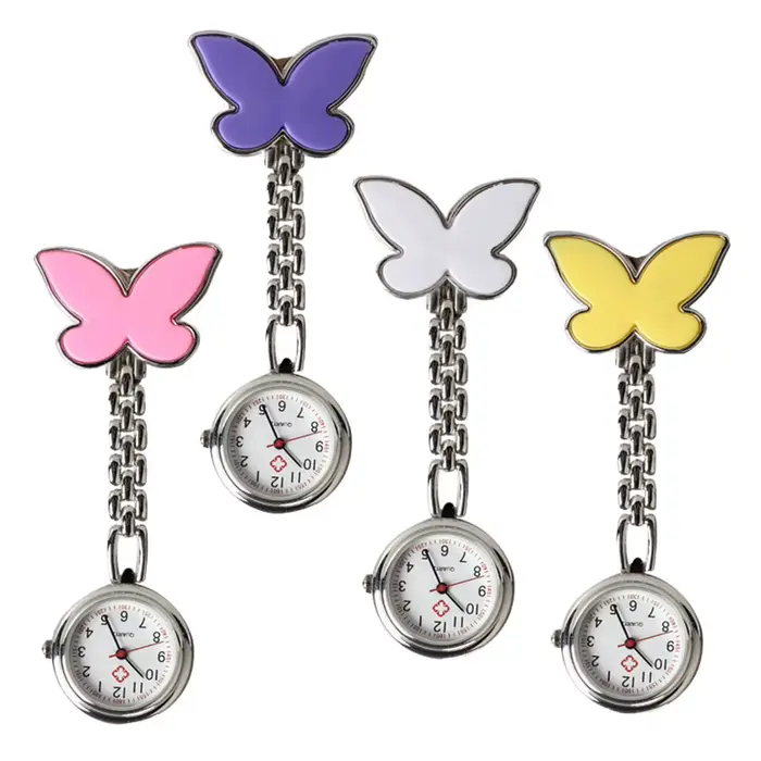 Montre de poche de Table d'infirmière papillon