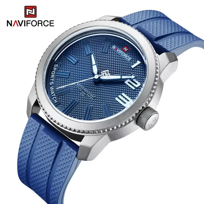 NAVIFORCE – montre à Quartz pour hommes, marque de luxe, bracelet en Silicone, militaire, étanche 30