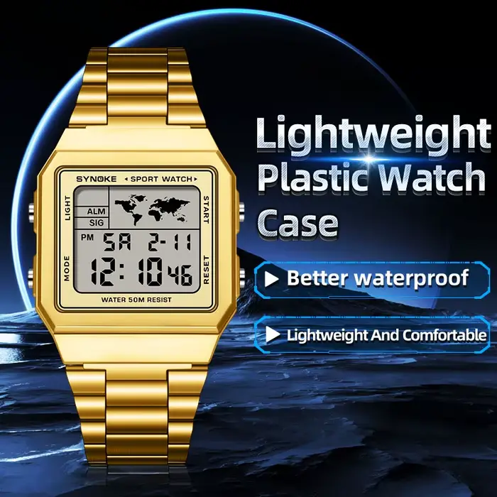 Montres de sport DNono en acier inoxydable pour hommes