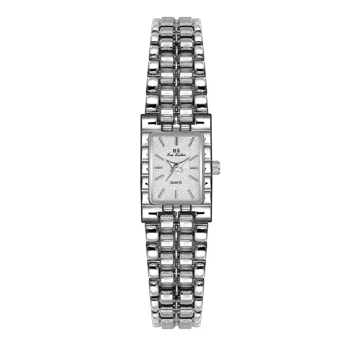 Montres classiques rectangulaires en or rétro pour femmes