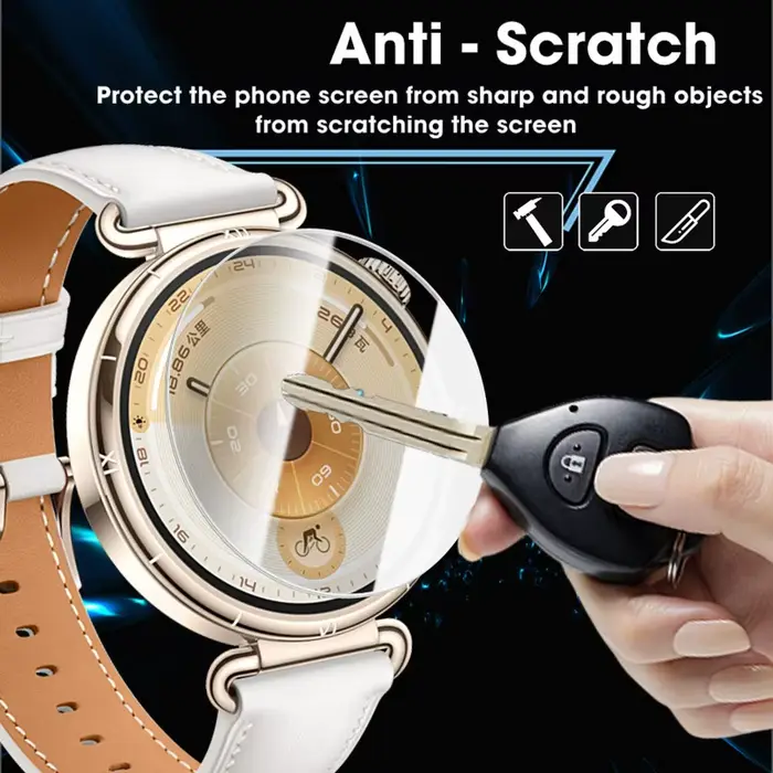 Protecteur d'écran en verre trempé de qualité supérieure pour Huawei Watch GT 6 Pro anti-rayures haute définition facile à installer pour homme et femme occasions spéciales