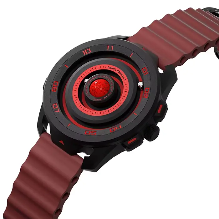 Daniel Gorman Planet Series montre à Quartz pour hommes magnétique analogique boule de fer lumineux Sport