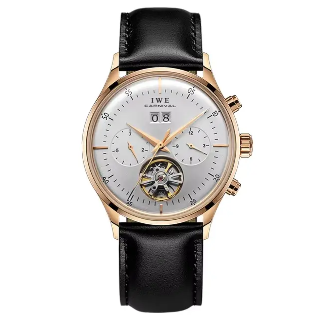 Montre carnaval mécanique robe montres pour hommes marques de luxe saphir automatique montres hommes
