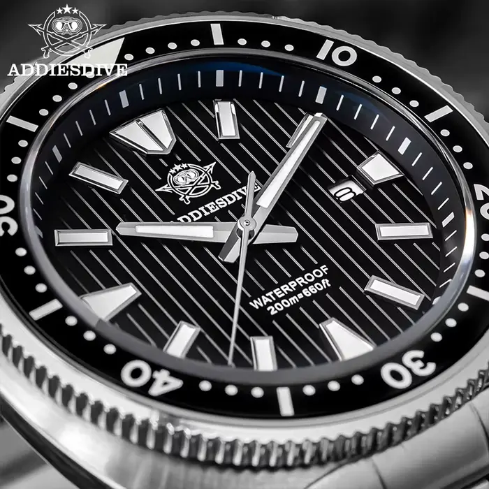 ADDIESDIVE – montre de plongée en verre saphir pour hommes