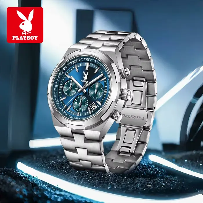 PLAYBOY 3111 – montres mécaniques multifonctions pour hommes