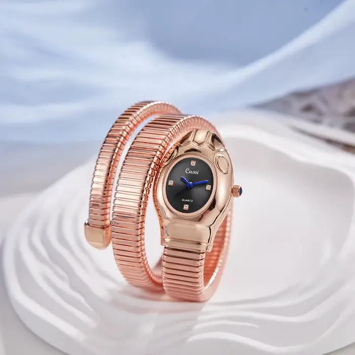 Montre à quartz serpent pour femme