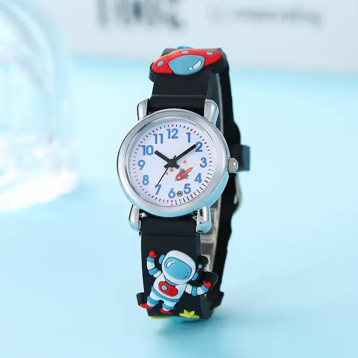 Nouvelle montre à Quartz d'astronaute ovni de dessin animé pour enfants étudiants