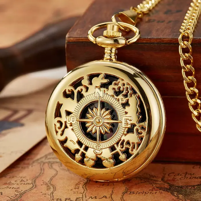 Montre de poche à Quartz avec chiffres arabes