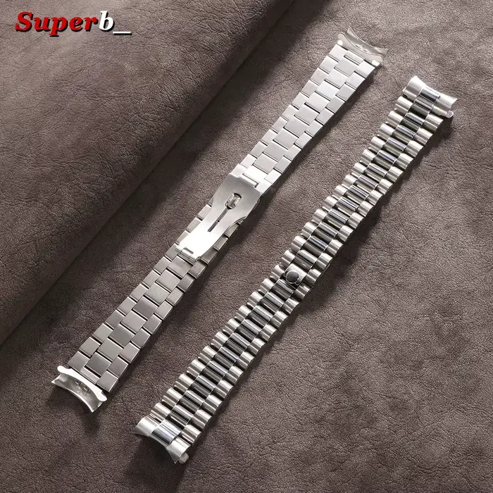 Bracelet en acier inoxydable massif pour Rolex Oyster NH35 avec fermoir Glide Lock pour homme et femme occasions spéciales