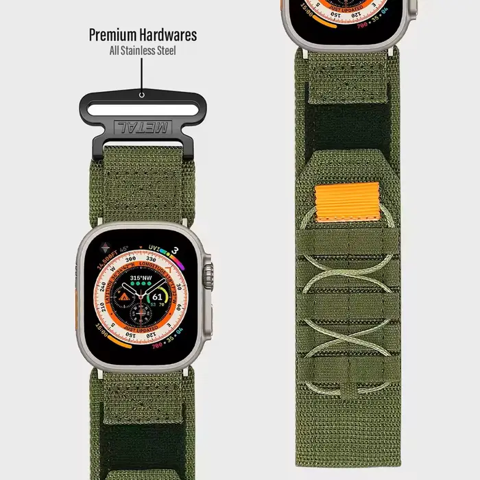 Bracelet de montre en nylon pour Apple Watch Ultra 3/2, série 10/9/8/7, bandes Velcro série 6/5/4/SE, compatible avec poignets de 160 mm à 236 mm, choix de 6 couleurs vibrantes