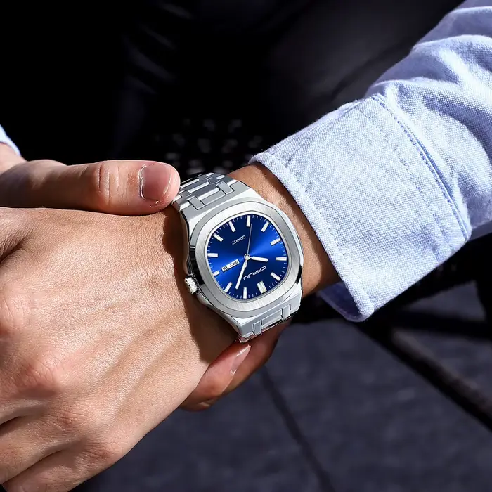 Montres pour hommes, montre-bracelet analogique à quartz pour hommes