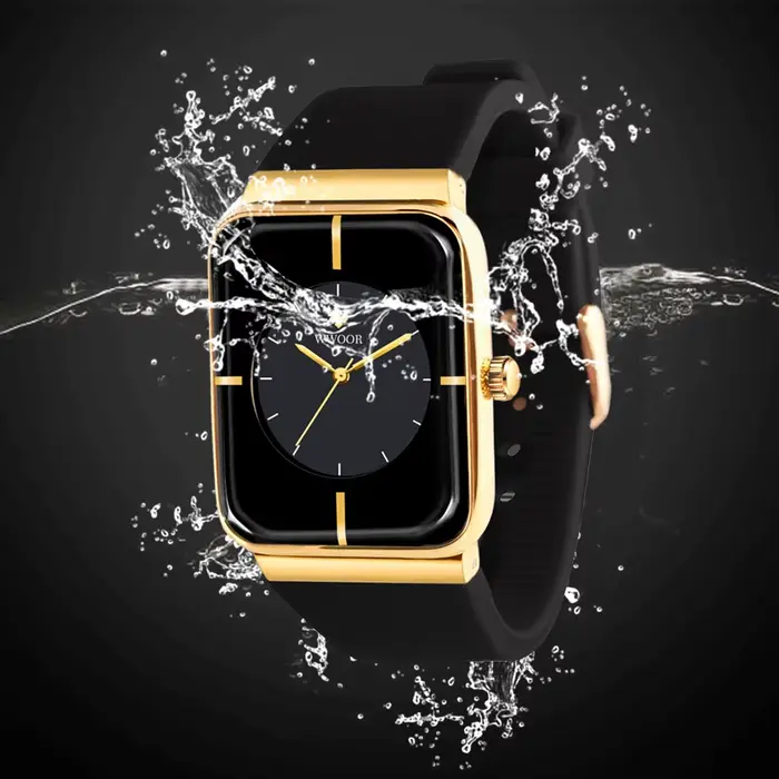 Montre-bracelet à quartz étanche en acier inoxydable pour homme