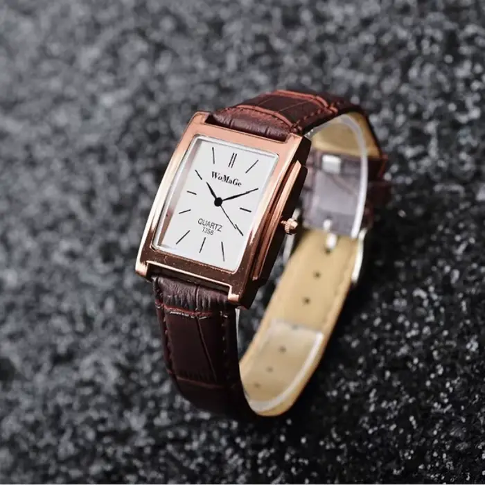 Femmes montres femmes Top marque de luxe dames montre femmes montres bracelet en cuir femmes Rectangle montre horloge Reloj Mujer