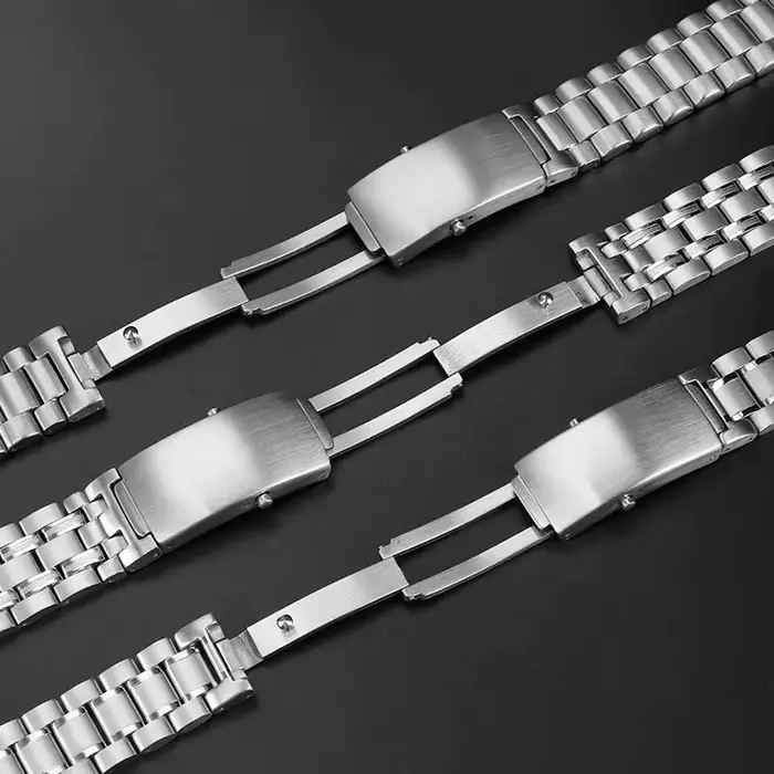 Bracelets de montre en acier inoxydable argenté 904L