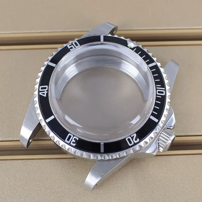 Boîtier de montre de plongée Vintage pour hommes, 38MM, dôme en verre acrylique pour rétro Submarine