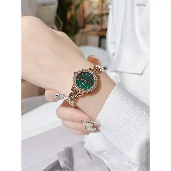 ONLYOU Montre de luxe pour femme étanche en cuir véritable