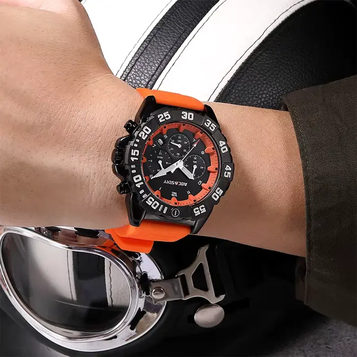 Montre-bracelet de sport étanche pour homme