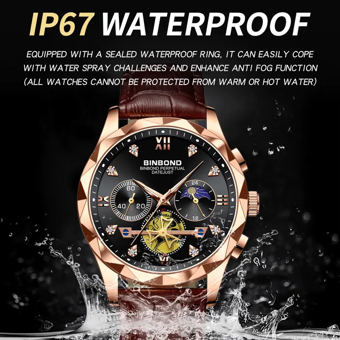 Montres-bracelets pour hommes BINBOND