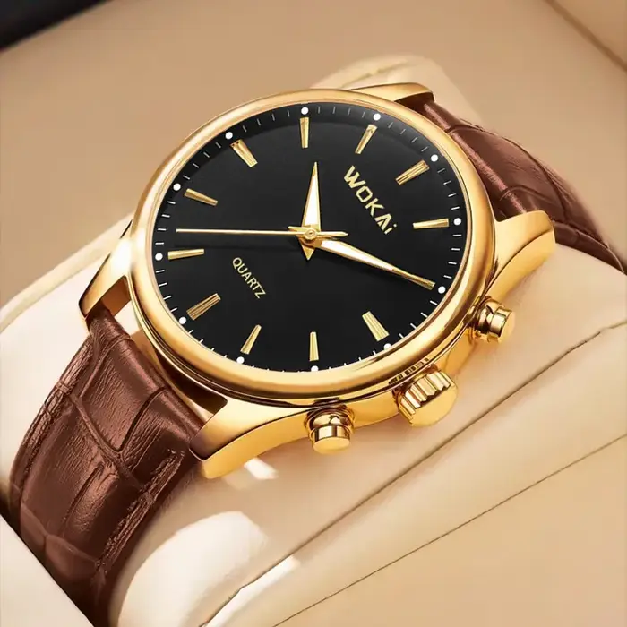 Nouvelle Montre Classique Rétro en Cuir pour Hommes et Femmes