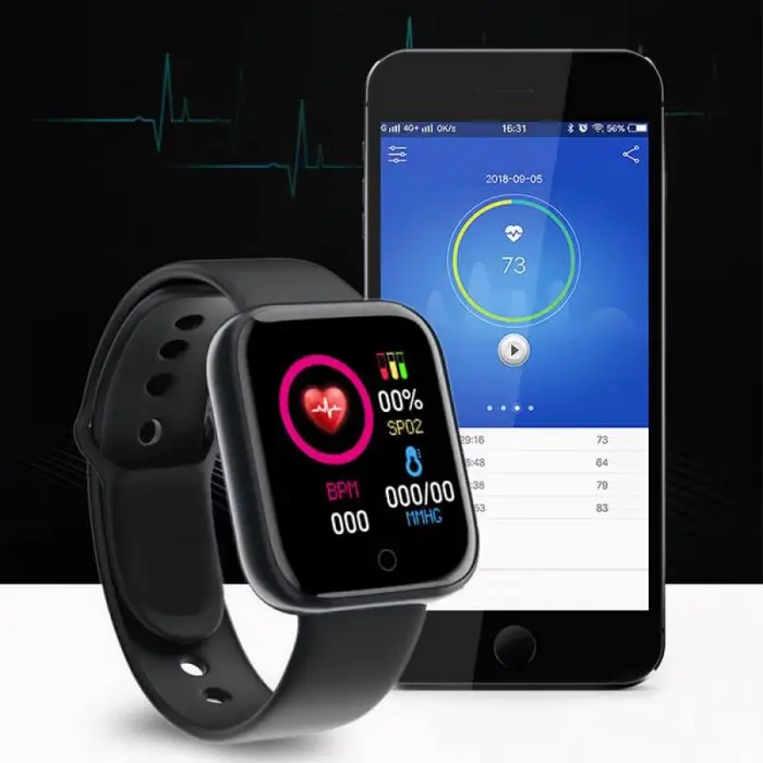 Montre-bracelet connectée pour hommes et femmes
