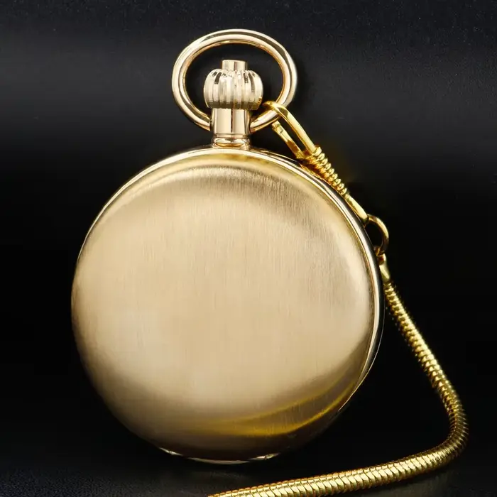 Montre de poche mécanique manuelle en cuivre antique steampunk pour homme et femme occasions spéciales cadeau vintage