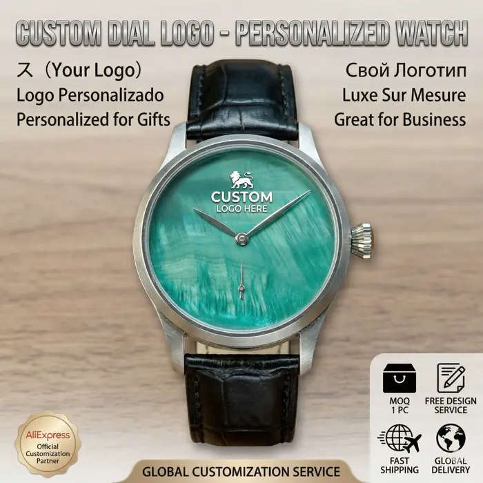Montre CORGEUT 42 mm avec logo personnalisé