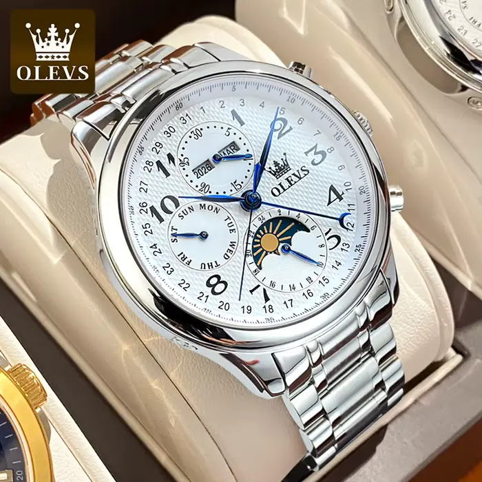 OLEVS 6667 montre pour hommes mode numéro échelle montre mécanique pour hommes haut de gamme Origina