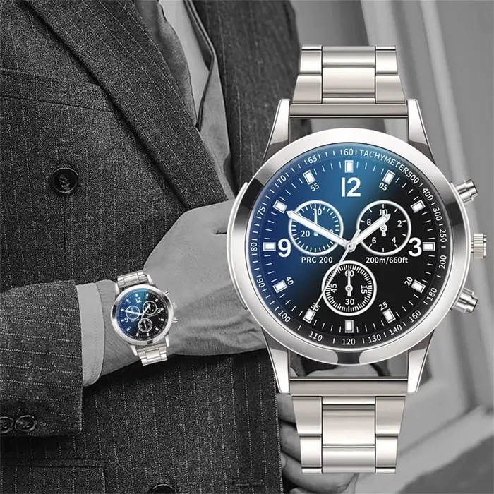 2025 mode hommes montres de luxe hommes d'affaires en acier inoxydable montre à quartz décontractée pour homme montre-bracelet Relogio Masculino Relógio