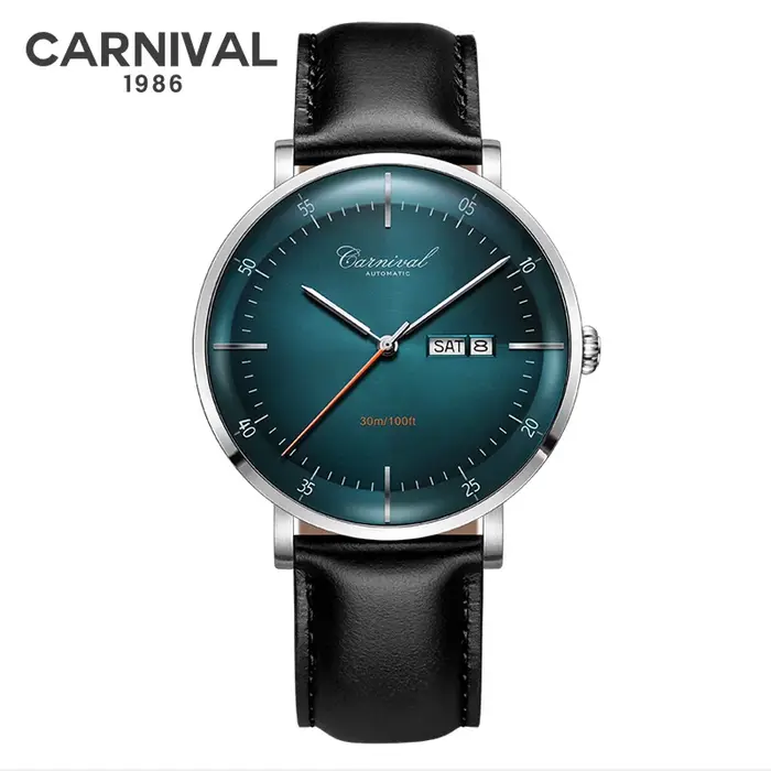 Montre Carnaval haute qualité Miyota automatique incurvée saphir élégante pour hommes occasions spéciales