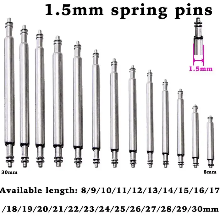 Outil de réparation de broches à ressort pour bracelet de montre réparateur de barres à ressort pour fermeture de montre occasionnels et amoureux de montres