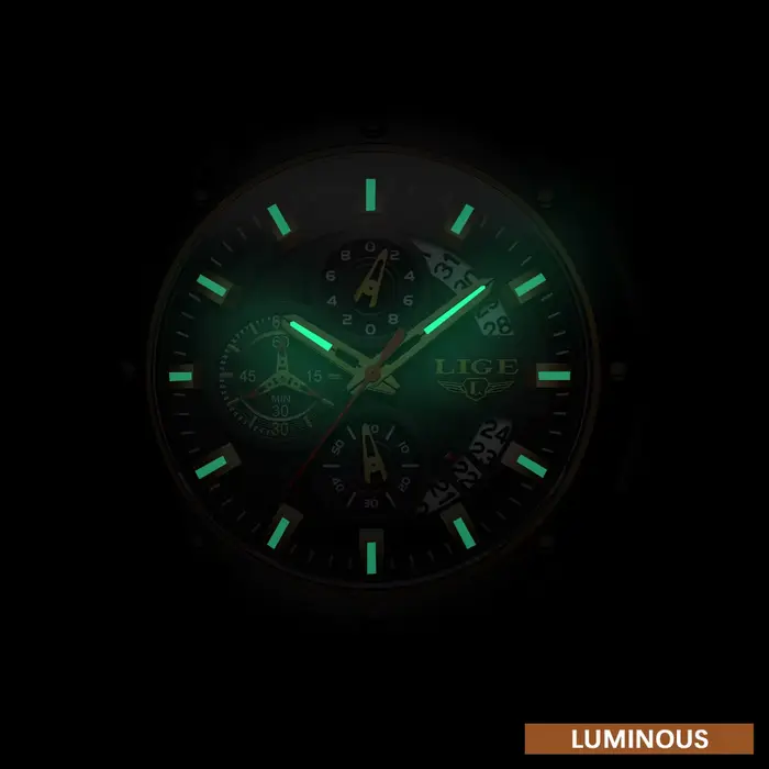 Montre homme LIGE, marque originale