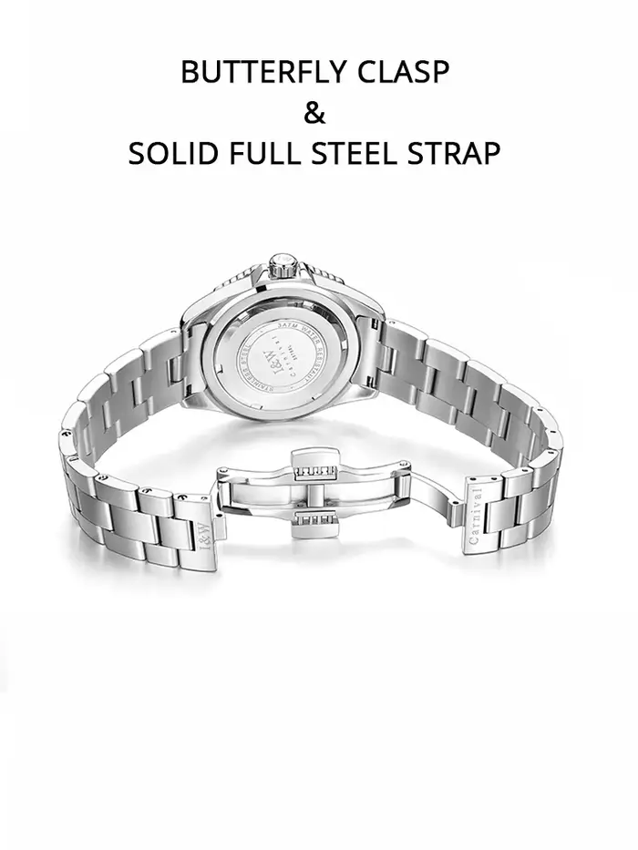 Montre IW CARNIVAL Quartz pour Femmes Saphir Élégante Occasions Spéciales Robuste Pratique