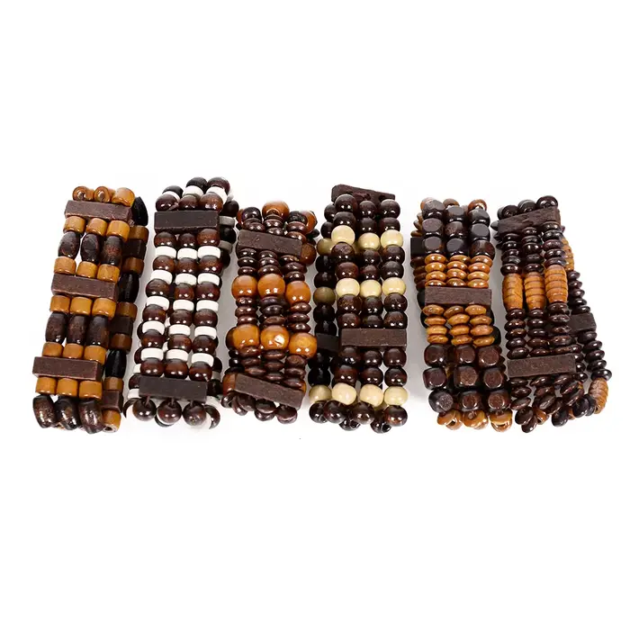 Bracelet de prière en bois pour hommes et femmes