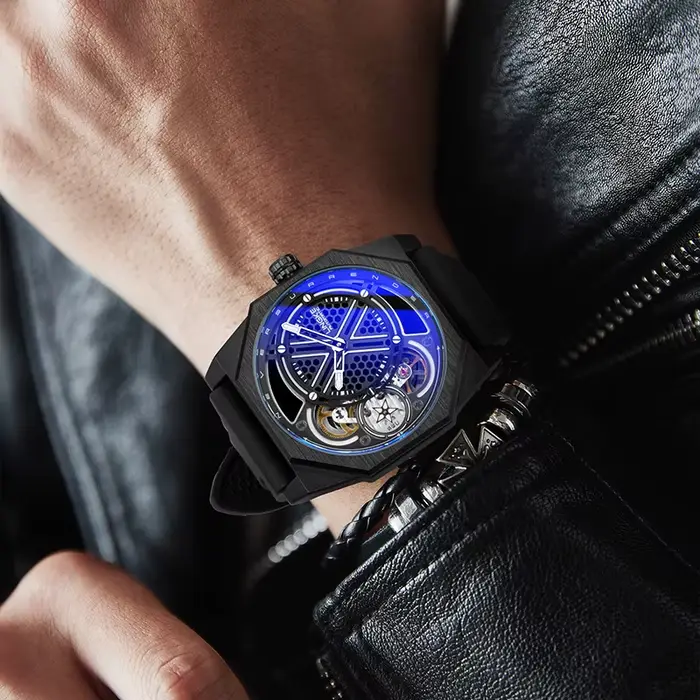 Montre mécanique automatique pour hommes