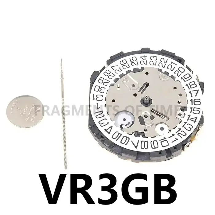 Nouveau et Lmport japon VR3GA mouvement 6 aiguilles 3 heures calendrier VR3G